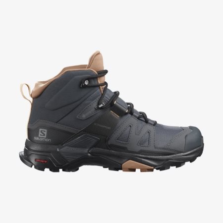 Salomon X ULTRA 4 MID GORE-TEX Womens Hiking Boots Black UK HTQD